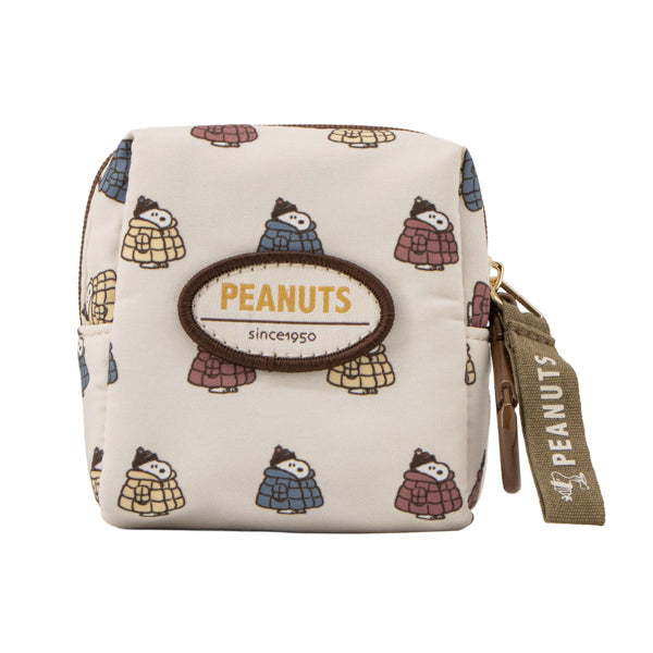 スヌーピー カラビナ付きミニポーチ (チラシ/ぬくぬくほっこりウィンター)