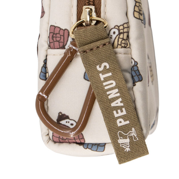 スヌーピー カラビナ付きミニポーチ (チラシ/ぬくぬくほっこりウィンター)