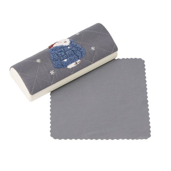 スヌーピー メガネケース (ワンポイント/ぬくぬくほっこりウィンター)