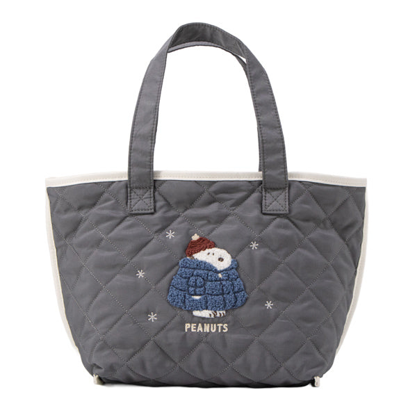 スヌーピー トートバッグ (ワンポイント/ぬくぬくほっこりウィンター)