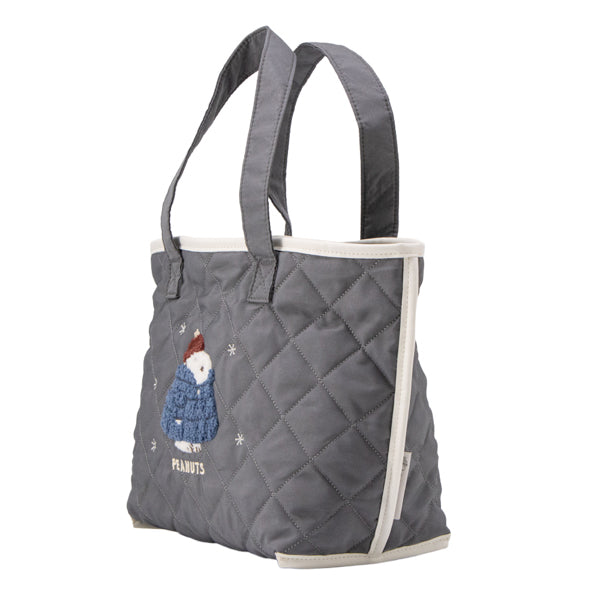 スヌーピー トートバッグ (ワンポイント/ぬくぬくほっこりウィンター)