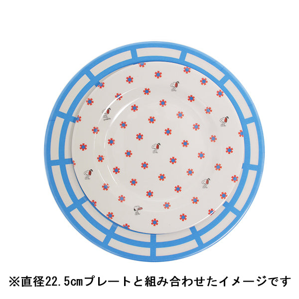 Peanuts LIFE&TIMESオリジナル「マリナ&ミツコ」コラボレーション プレート(直径17.4cm/ビーディッドフラワー 17.4)