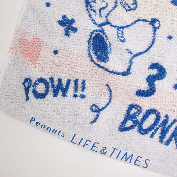 Peanuts LIFE&TIMESオリジナル フェイスタオル (ホワイト)