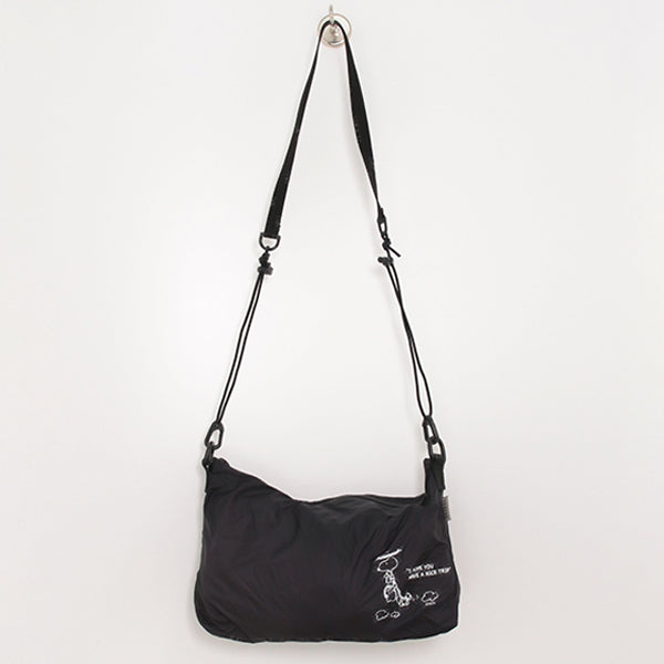 Peanuts LIFE&TIMESオリジナル「TO&FRO」コラボレーション ショルダーバッグ (ブラック)