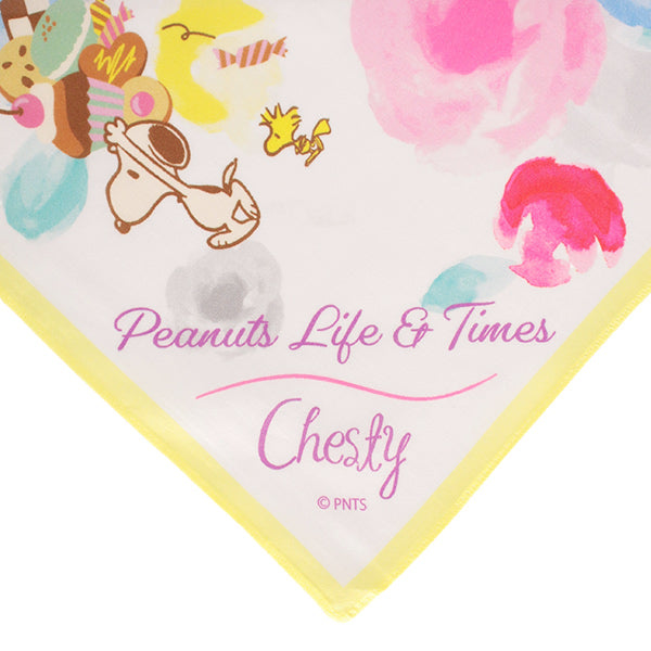 Peanuts LIFE&TIMESオリジナル「Chesty」コラボレーションハンカチ(イエロー)