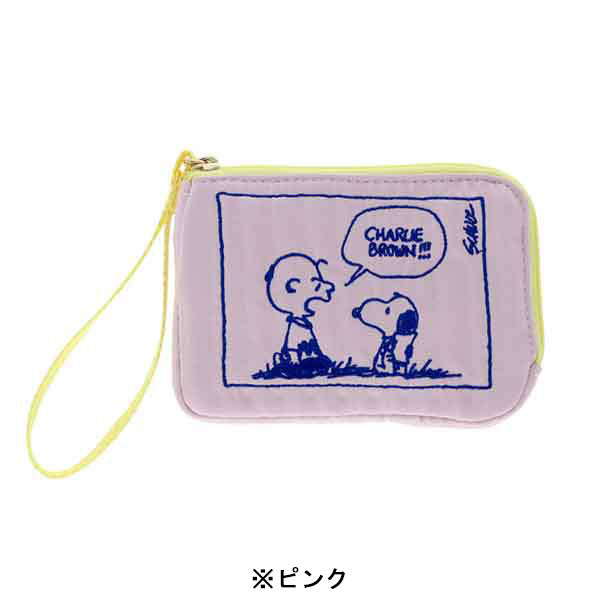スヌーピー 刺繍フラットポーチ (Favorite Story)