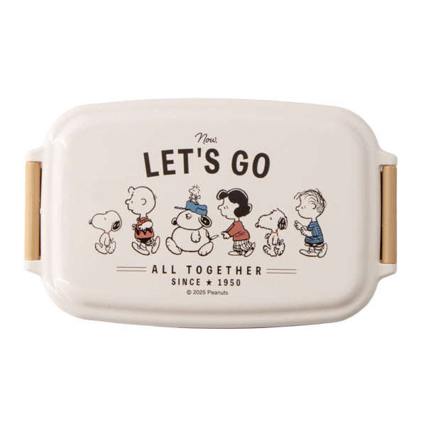スヌーピー 1段ランチボックス (てくてくピーナッツ)