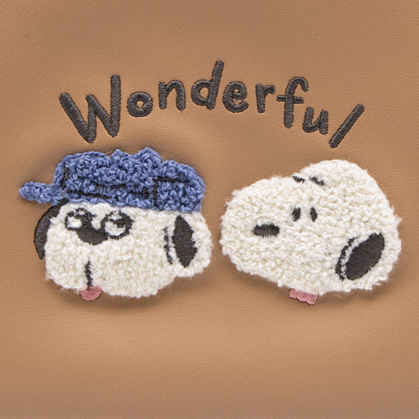 スヌーピー Wフラットポーチ (WONDERFUL BROTHERS)