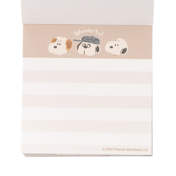 スヌーピー ブロックメモ (WONDERFUL BROTHERS)