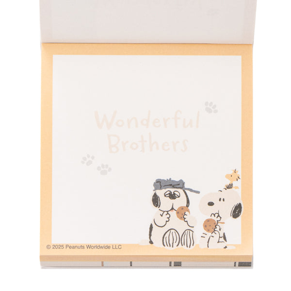 スヌーピー ブロックメモ (WONDERFUL BROTHERS)