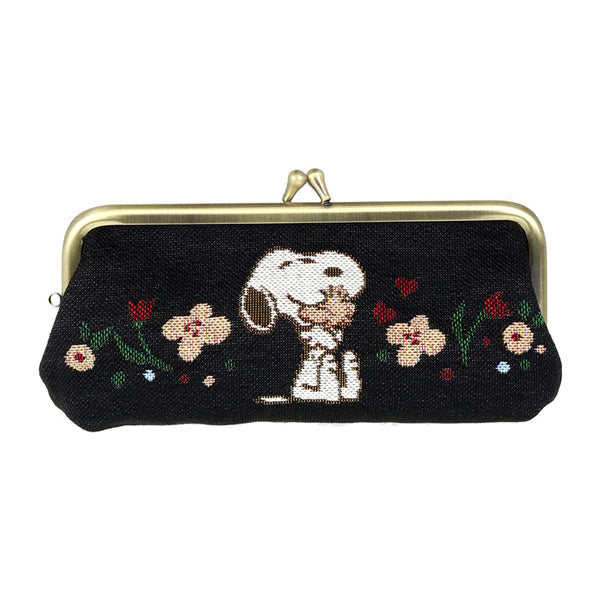 スヌーピー ゴブラン織 メガネケース がま口 (NewLifeCollection)