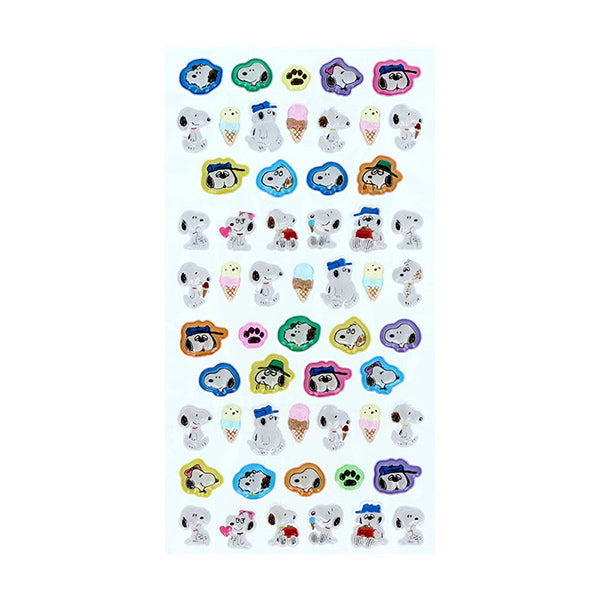 スヌーピー ボンボンドロップシール ミニ (スヌーピー&きょうだいたち)