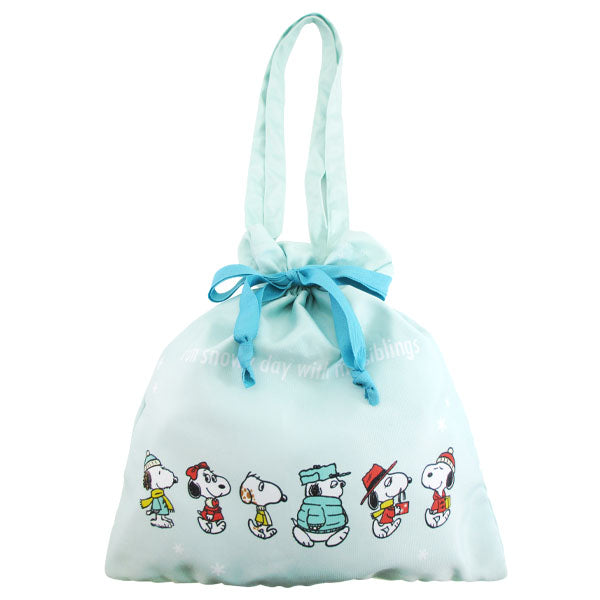 スヌーピー 巾着トート (ブラザーシリーズ snowy day)