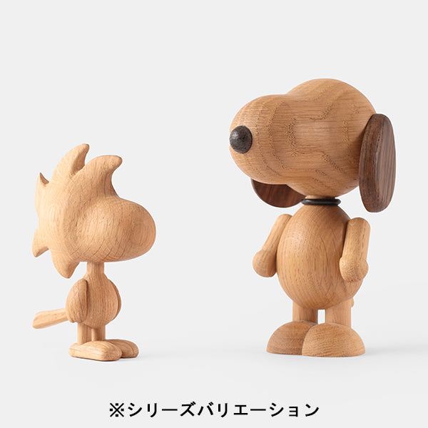 『BOYHOOD』北欧の天然オーク材オブジェ SNOOPY(ウッドストック) SMALL