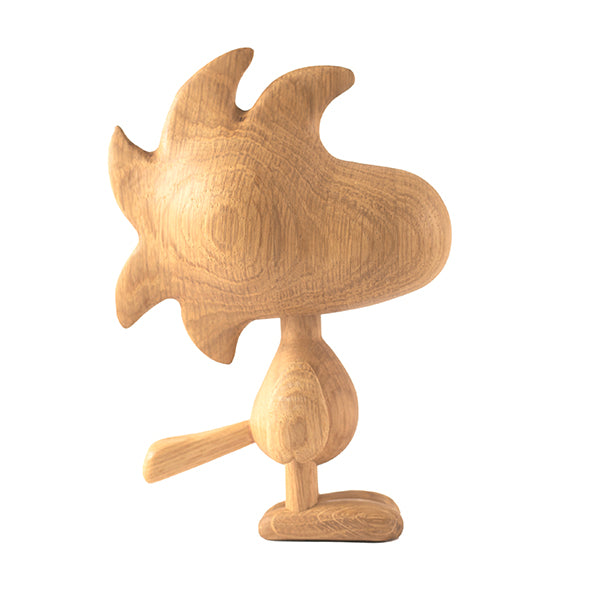 『BOYHOOD』北欧の天然オーク材オブジェ SNOOPY(ウッドストック) LARGE