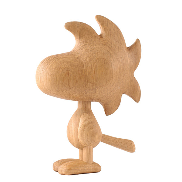 『BOYHOOD』北欧の天然オーク材オブジェ SNOOPY(ウッドストック) LARGE