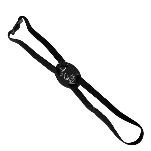 スヌーピー バッグ固定バンド (ブラック/飛行機)