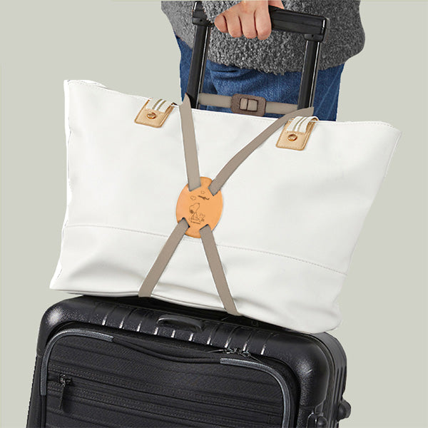 スヌーピー バッグ固定バンド (モカ/飛行機)