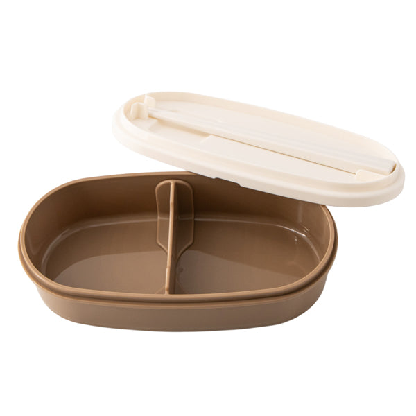 スヌーピー 楕円レンジ2段ランチボックス (ぎゅっとよりあう)