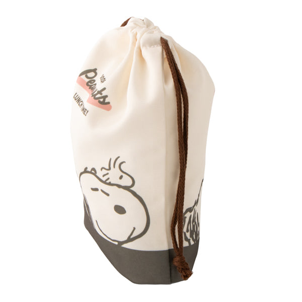 スヌーピー マチ付き巾着 (ぎゅっとよりあう)