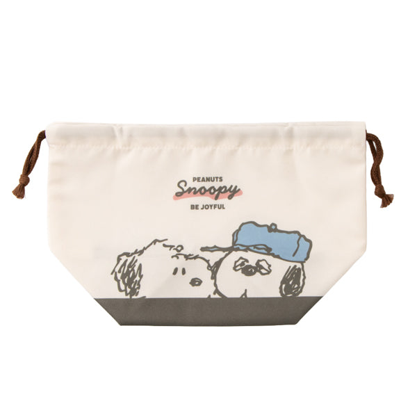 スヌーピー ランチ巾着 (ぎゅっとよりあう)