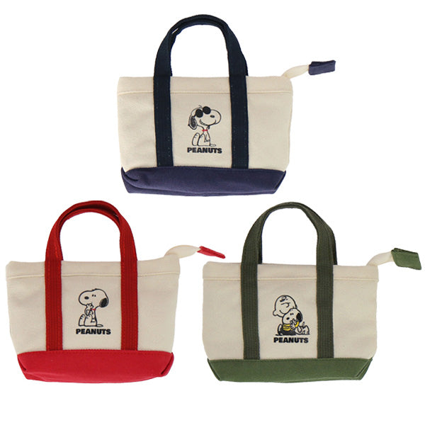 スヌーピー キャンバストート風ミニポーチ