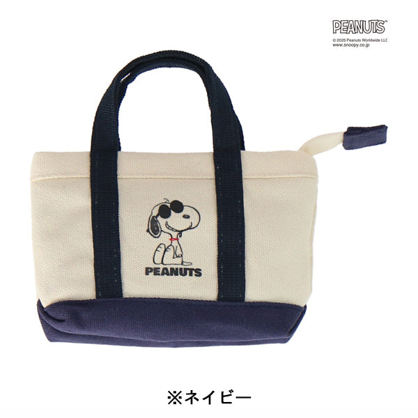 スヌーピー キャンバストート風ミニポーチ