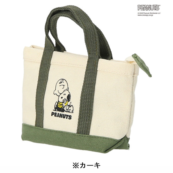 スヌーピー キャンバストート風ミニポーチ