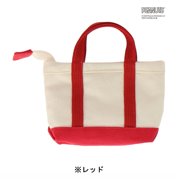 スヌーピー キャンバストート風ミニポーチ