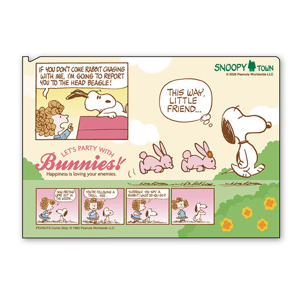スヌーピー クリアファイルA5仕切り (Let’s party with Bunnies!)