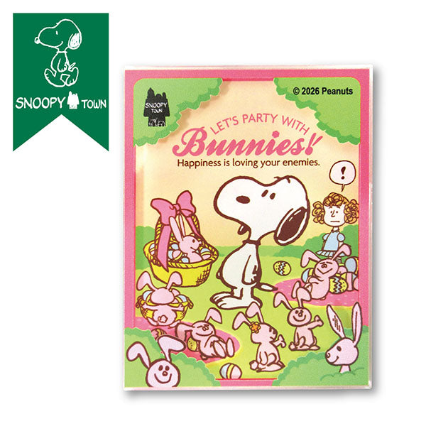 スヌーピー 額縁マグネット (Let’s party with Bunnies!)