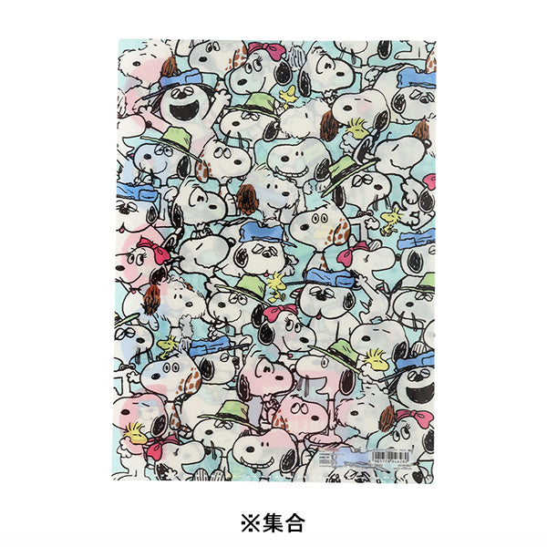スヌーピー ダイカットクリアファイル5P (SNOOPY&SIBLINGS)