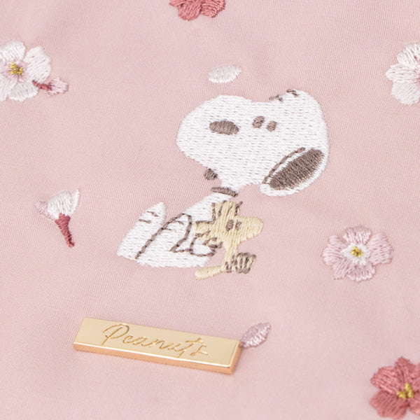 スヌーピー ラウンドティッシュポーチ (ピンク/ふんわりさくらシリーズ)