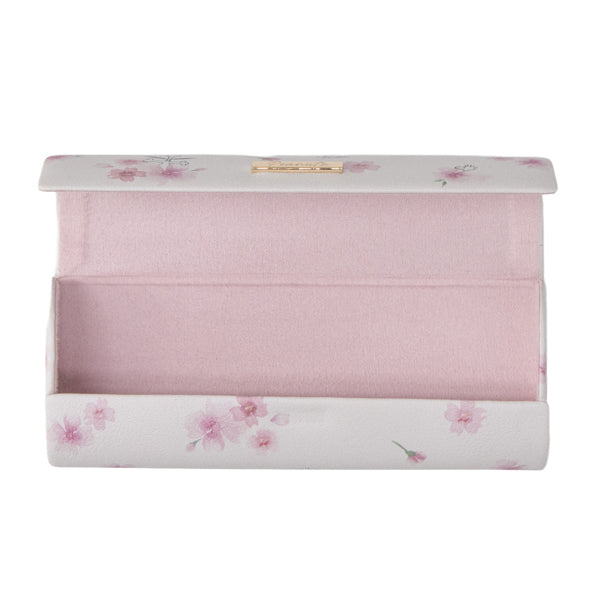 スヌーピー メガネケース (ホワイト/ふんわりさくらシリーズ)