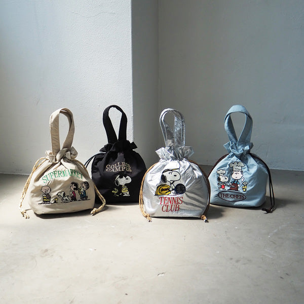 スヌーピー 保冷巾着トート (S)