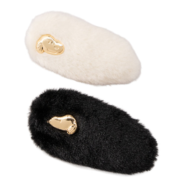 スヌーピー ファー前髪クリップ