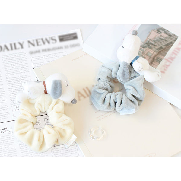 スヌーピー マスコットつきシュシュ