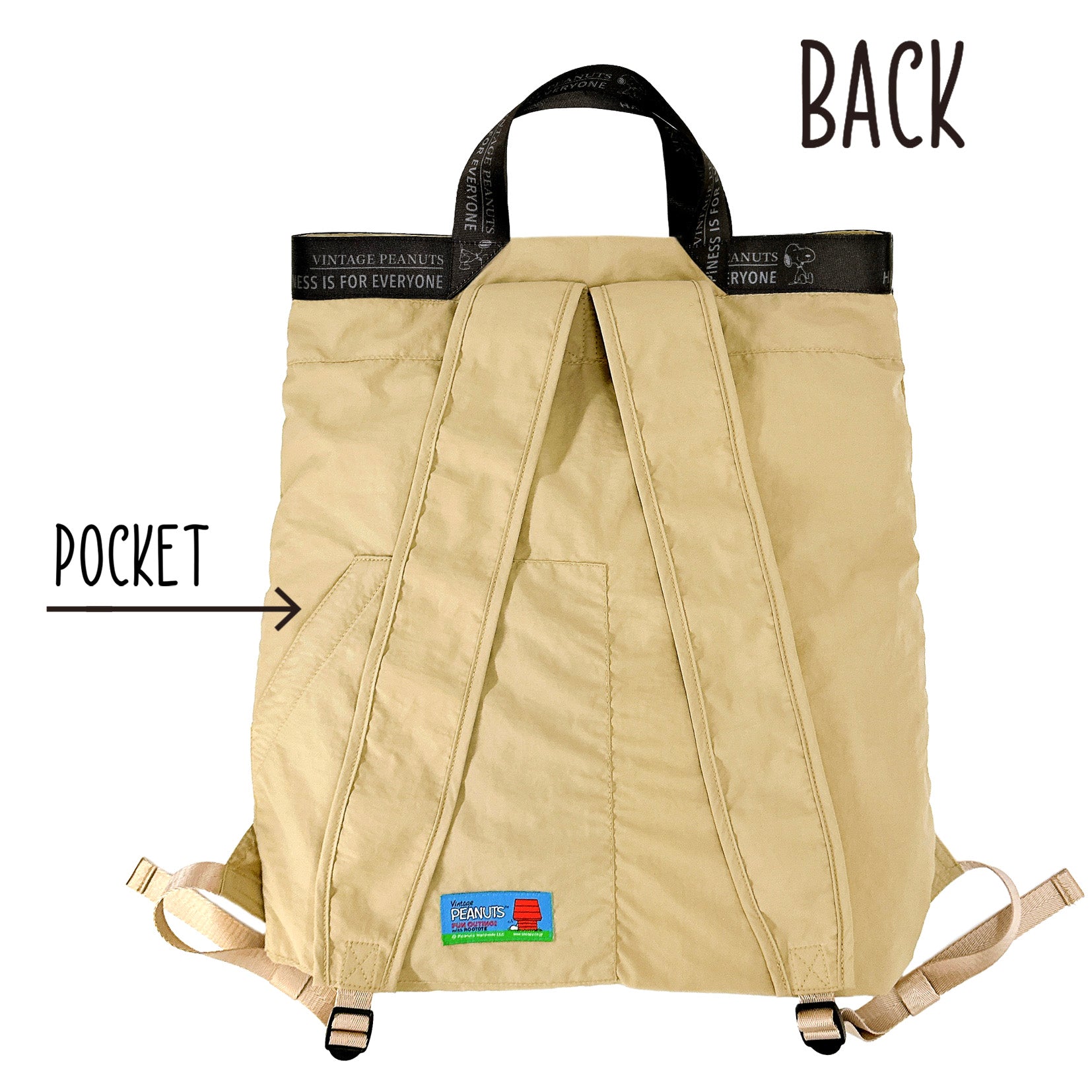 PEANUTS ROOTOTE メッケル (1D)