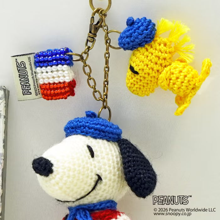 【手芸キット】チャーム<Snoopy in Paris>(編み物 材料セット)