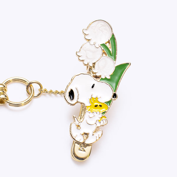 バッグキークリップmini・PEANUTS(すずらんとスヌーピー)