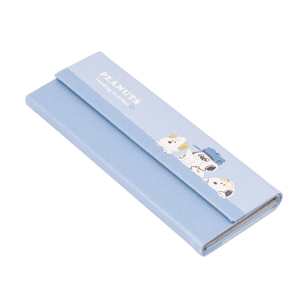 スヌーピー クロス付き折りたたみメガネケース (reading brother)