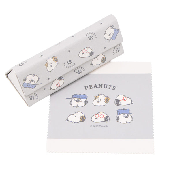 スヌーピー クロス付き折りたたみメガネケース (Glasses Brothers)