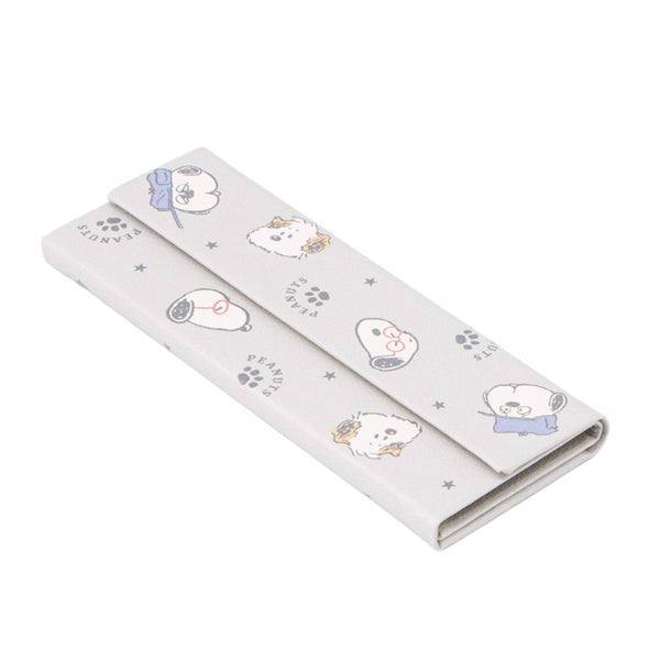 スヌーピー クロス付き折りたたみメガネケース (Glasses Brothers)