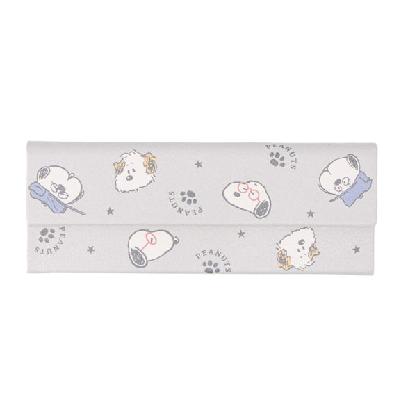 スヌーピー クロス付き折りたたみメガネケース (Glasses Brothers)