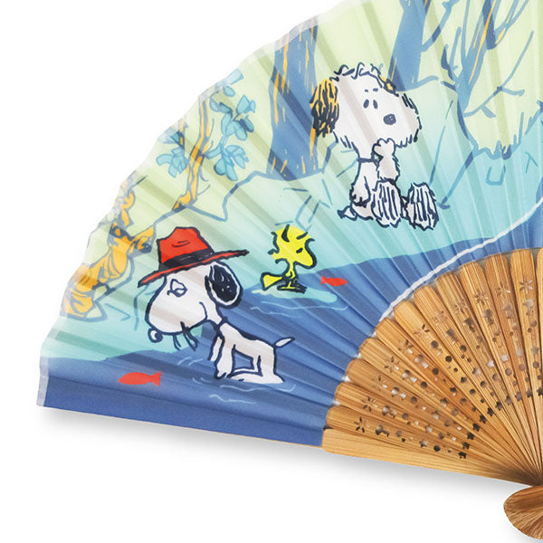 スヌーピー 扇子 (川)