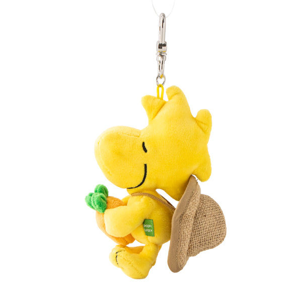 SNOOPY GARDEN キャロットファーマーぬいぐるみキーリング(ウッドストック)