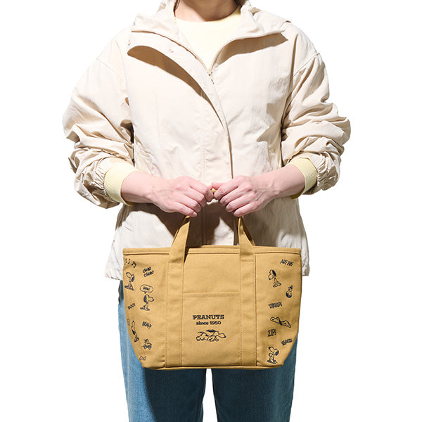 【おかいものSNOOPYオリジナル】保冷ポーチ付きミニトートバッグ/1950s SNOOPY