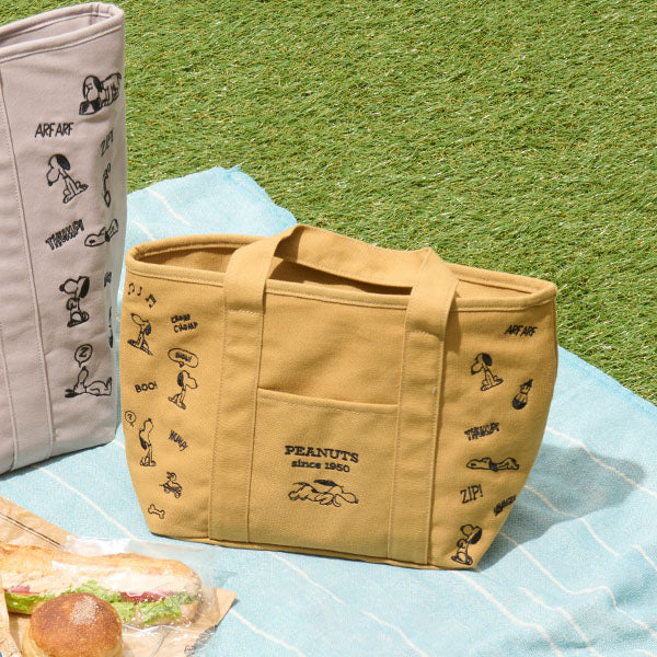 【おかいものSNOOPYオリジナル】保冷ポーチ付きミニトートバッグ/1950s SNOOPY