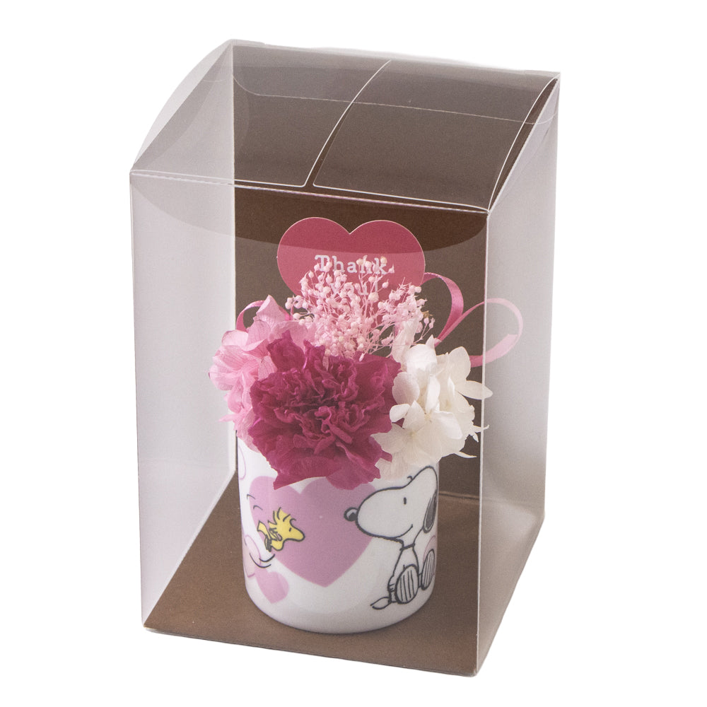 スヌーピーフラワーミニカップ ピンク