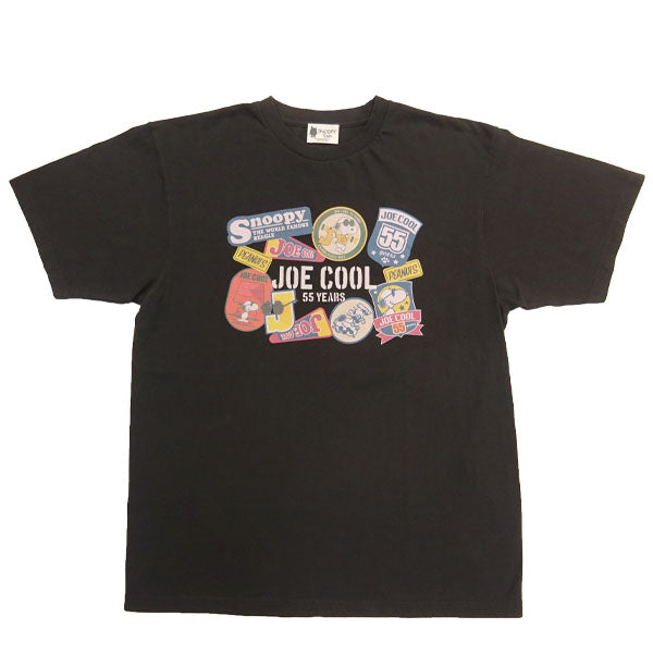 スヌーピー Tシャツ スモークブラック フリーサイズ (JOE COOL55周年)
